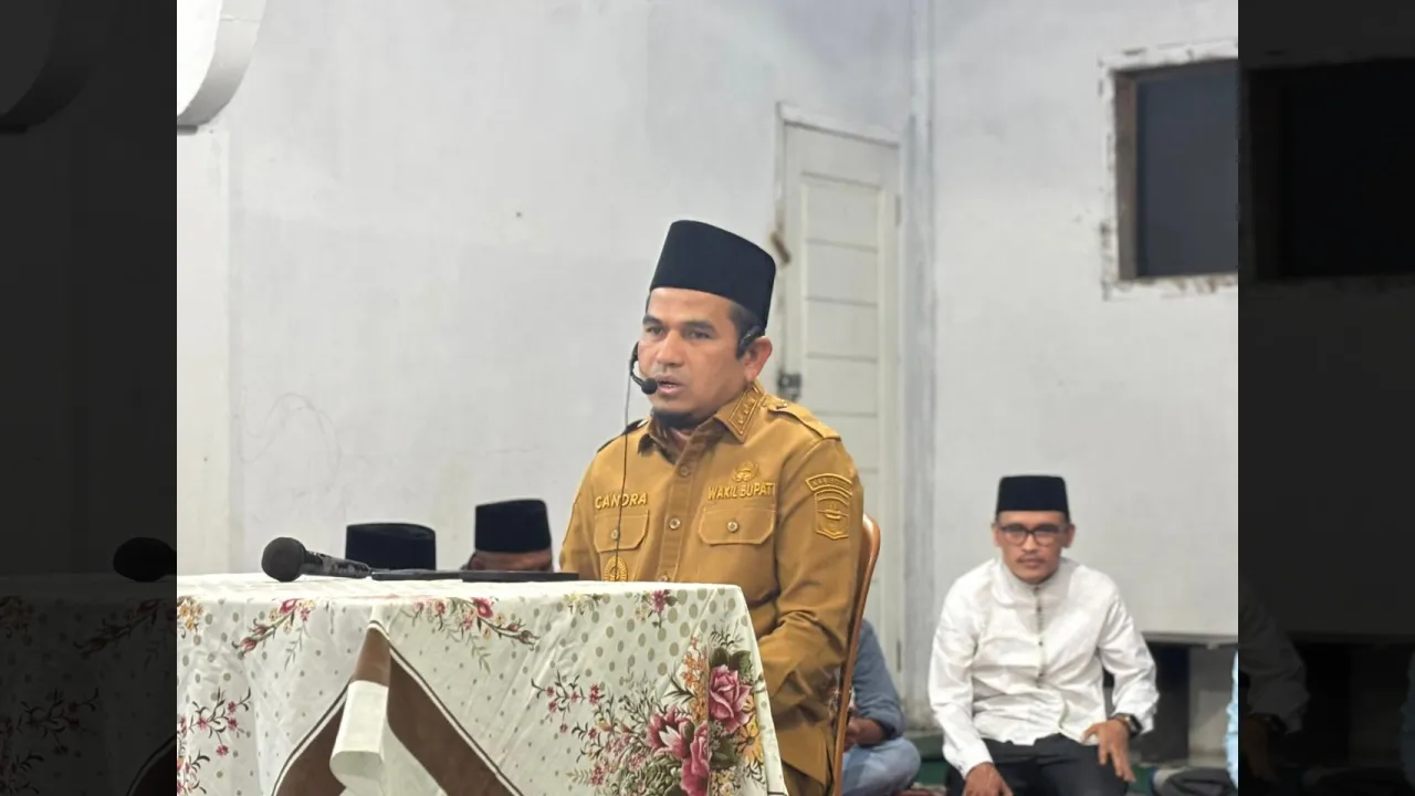 Maulid Nabi di Aie Abu Jadi Ruang Aspirasi, Wabup Candra Dorong Pembebasan Lahan untuk Jalan 